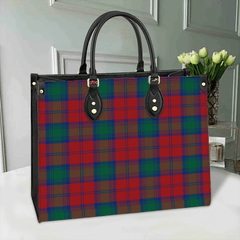 Clan Lindsay Modern Tartan Leather Bag QT41 Clan Lindsay Tartan Today   