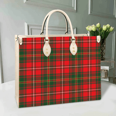 Clan Hay Modern Tartan Leather Bag FJ63 Clan Hay Tartan Today   