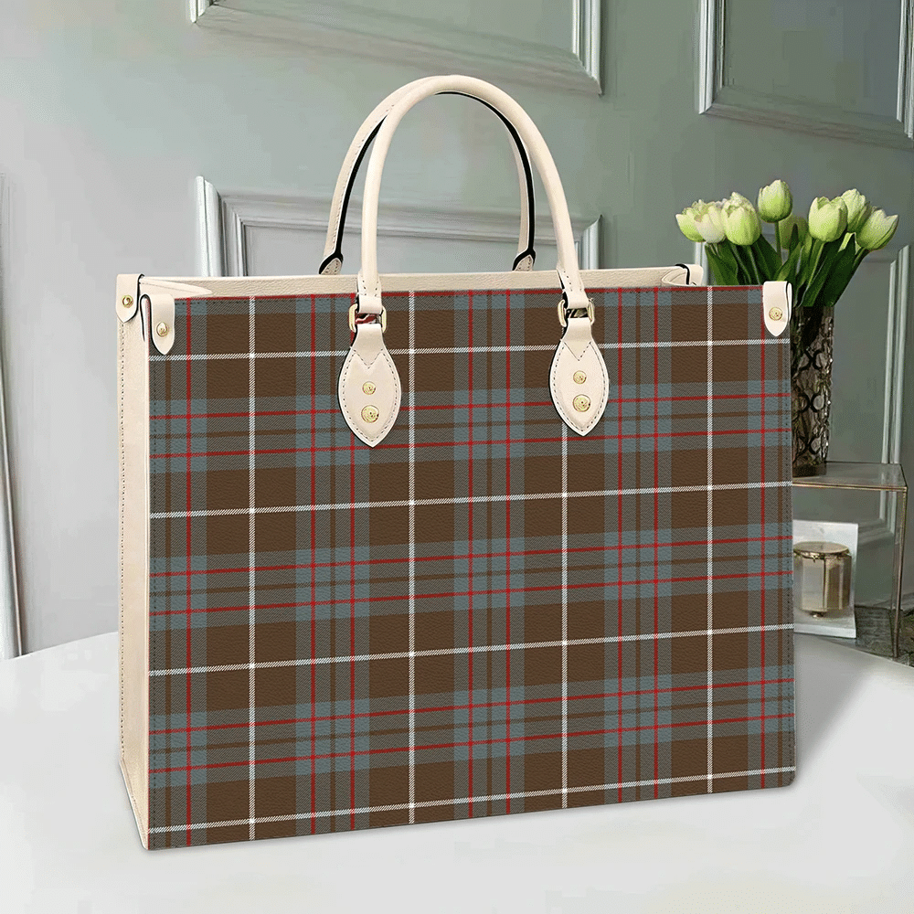 Clan MacIntyre Hunting Weathered Tartan Leather Bag LF47 Clan MacIntyre Tartan Today   