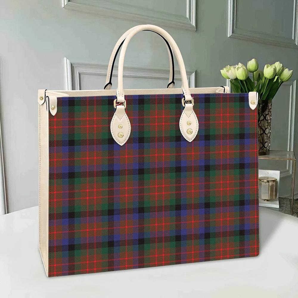 Clan MacDuff Hunting Modern Tartan Leather Bag KA25 Clan MacDuff Tartan Today   