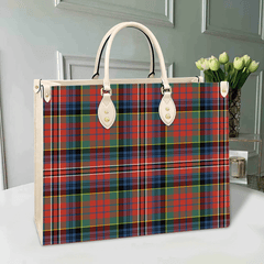 Clan MacPherson Ancient Tartan Leather Bag CL33 Clan MacPherson Tartan Today   