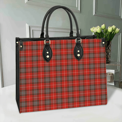Clan Fraser Weathered Tartan Leather Bag DI16
