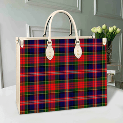 Clan MacPherson Modern Tartan Leather Bag ZJ77 Clan MacPherson Tartan Today   