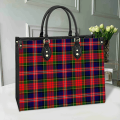 Clan MacPherson Modern Tartan Leather Bag ZJ77 Clan MacPherson Tartan Today   