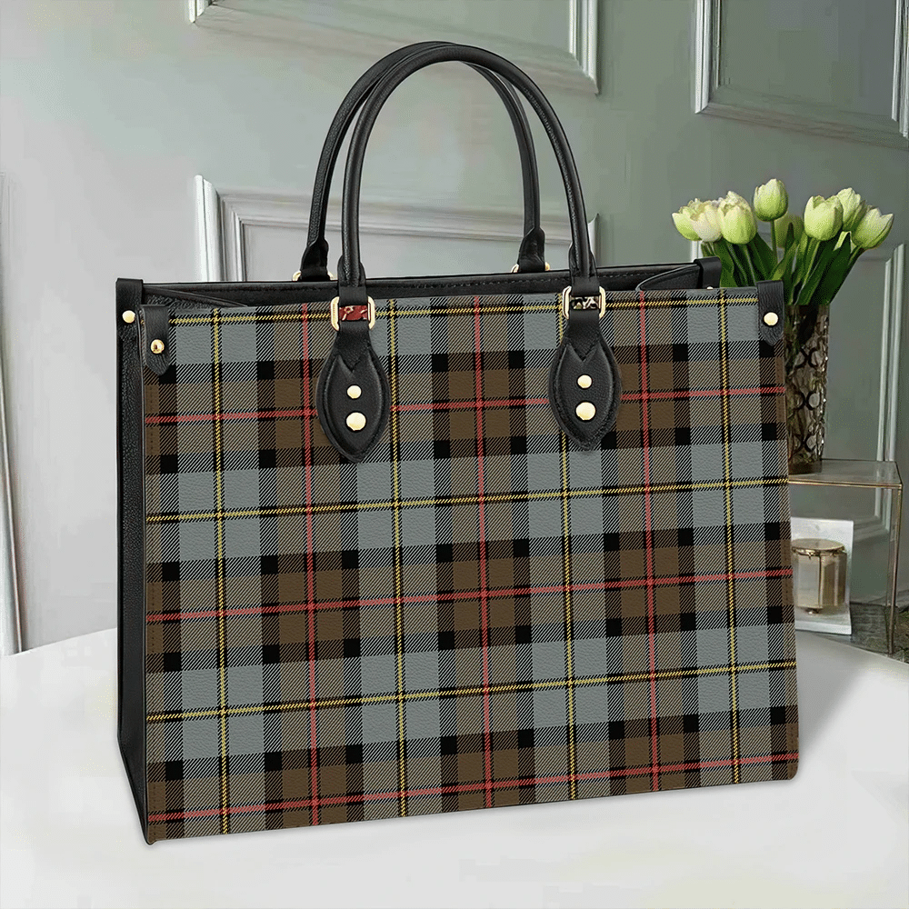 Clan MacLeod Of Harris Weathered Tartan Leather Bag WS33 Clan Borthwick Tartan Today   