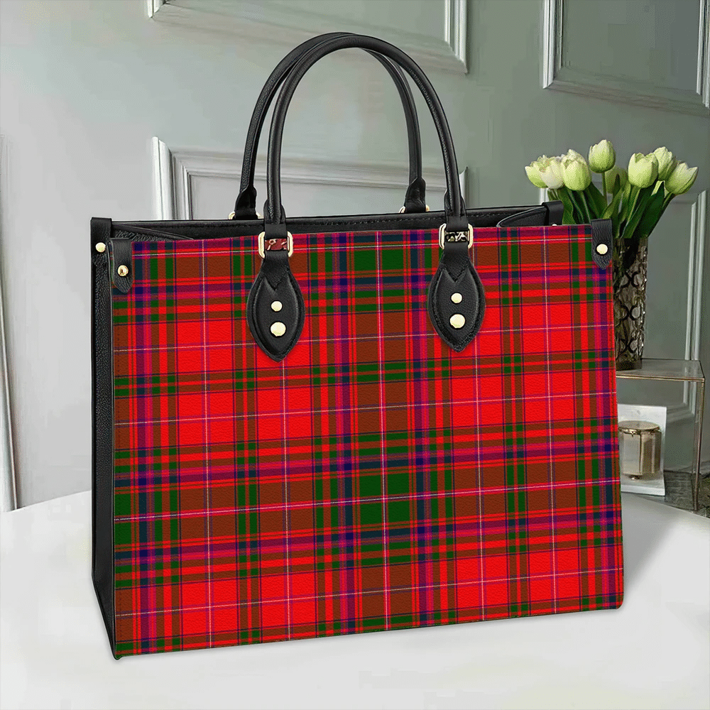 Clan MacDougall Modern Tartan Leather Bag OH23 Clan MacDougall Tartan Today   