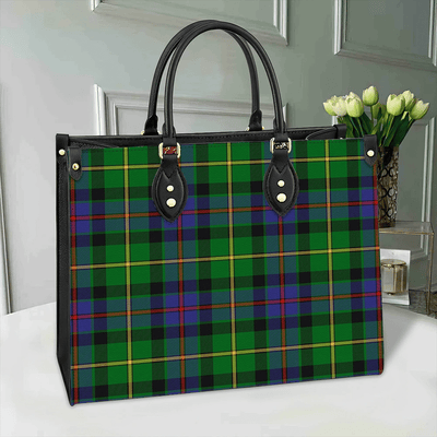 Clan Tait Modern Tartan Leather Bag