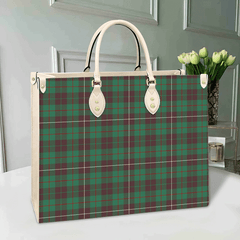 Clan MacKinnon Hunting Ancient Tartan Leather Bag EU31 Clan MacKinnon Tartan Today   