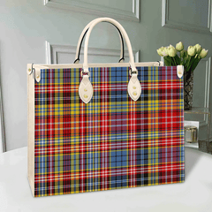 Clan Ogilvie Of Airlie Ancient Tartan Leather Bag EX84 Clan Ogilvie Tartan Today   