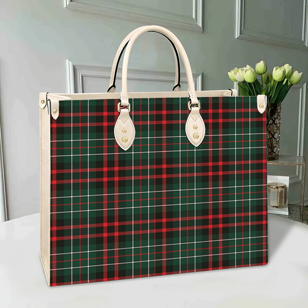 Clan MacDiarmid Modern Tartan Leather Bag YT17 Clan MacDiarmid Tartan Today   