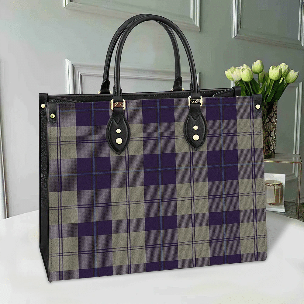 Clan Cunningham Dress Blue Dancers Tartan Leather Bag BL86 Clan Cunningham Tartan Today   