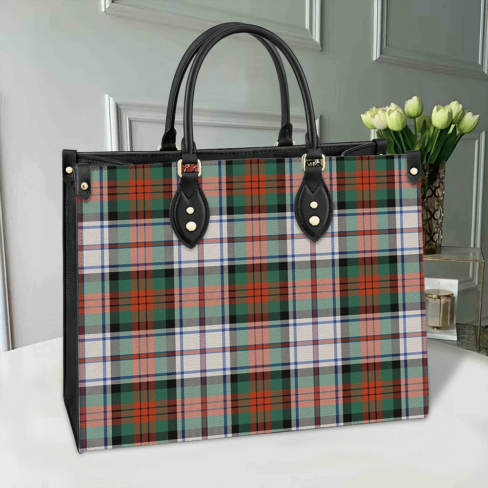 Clan MacDuff Dress Ancient Tartan Leather Bag MB21 Clan MacDuff Tartan Today   