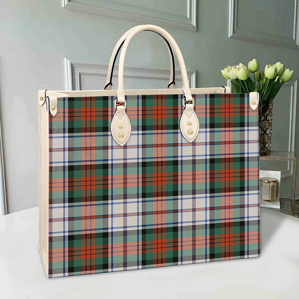 Clan MacDuff Dress Ancient Tartan Leather Bag MB21 Clan MacDuff Tartan Today   