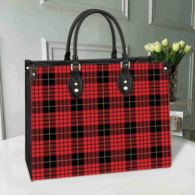 Clan MacQueen Modern Tartan Leather Bag PU10