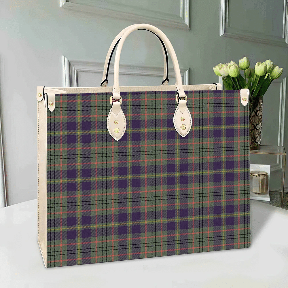 Clan Taylor Weathered Tartan Leather Bag PR39 Clan Taylor Tartan Today   