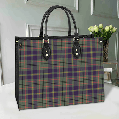 Clan Taylor Weathered Tartan Leather Bag