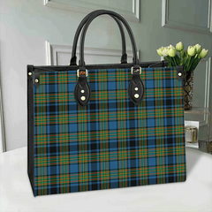 Clan Gillies Ancient Tartan Leather Bag BE62 Clan Gillies Tartan Today   