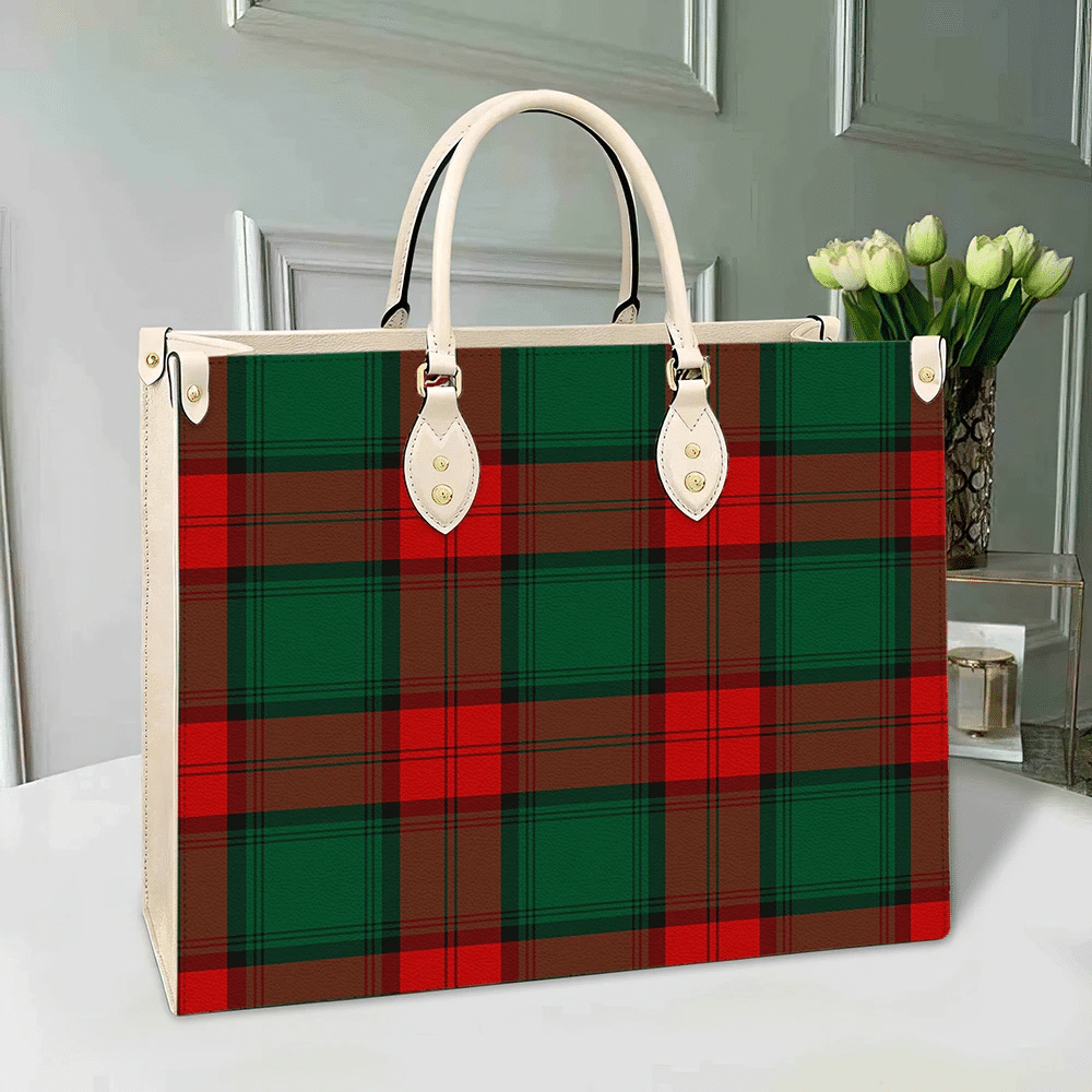 Clan Stewart Atholl Modern Tartan Leather Bag KS14 Clan Stewart Tartan Today   