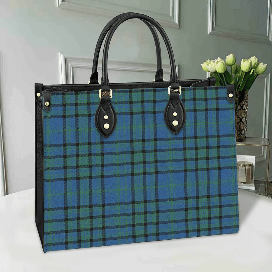 Clan Matheson Hunting Ancient Tartan Leather Bag