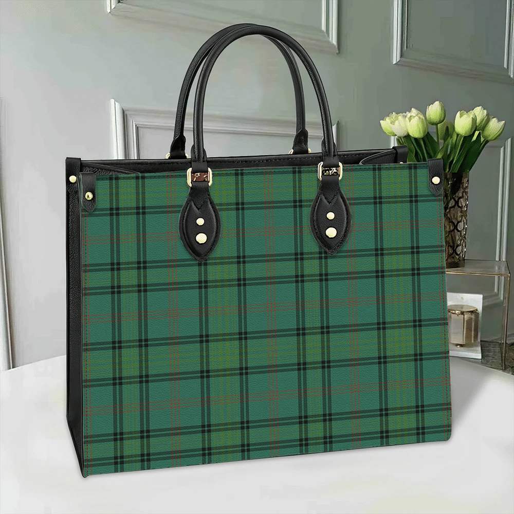 Clan Ross Hunting Ancient Tartan Leather Bag IU14 Clan Ross Tartan Today   