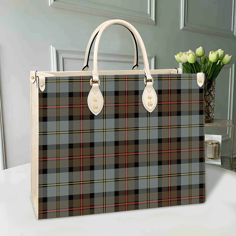 Clan MacLeod Of Harris Weathered Tartan Leather Bag WS33 Clan Borthwick Tartan Today   