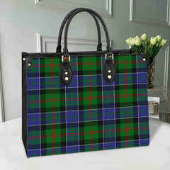 Clan Paterson Tartan Leather Bag QG80 Clan Paterson Tartan Today   