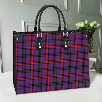 Clan Montgomery Modern Tartan Leather Bag RI72