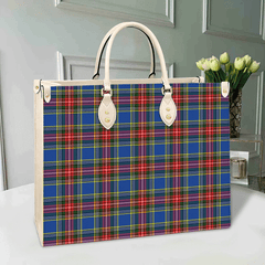 Clan MacBeth Modern Tartan Leather Bag PL74 Clan MacBeth Tartan Today   