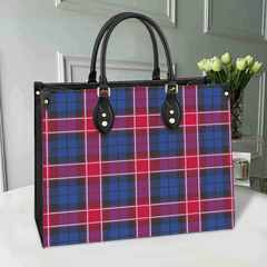 Clan Graham Of Menteith Red Tartan Leather Bag XL75 Clan Graham Tartan Today   