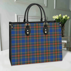 Clan MacBeth Ancient Tartan Leather Bag NG85 Clan MacBeth Tartan Today   