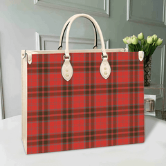 Clan Grant Weathered Tartan Leather Bag IP79 Clan Grant Tartan Today   