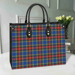Clan MacBeth Modern Tartan Leather Bag PL74 Clan MacBeth Tartan Today   