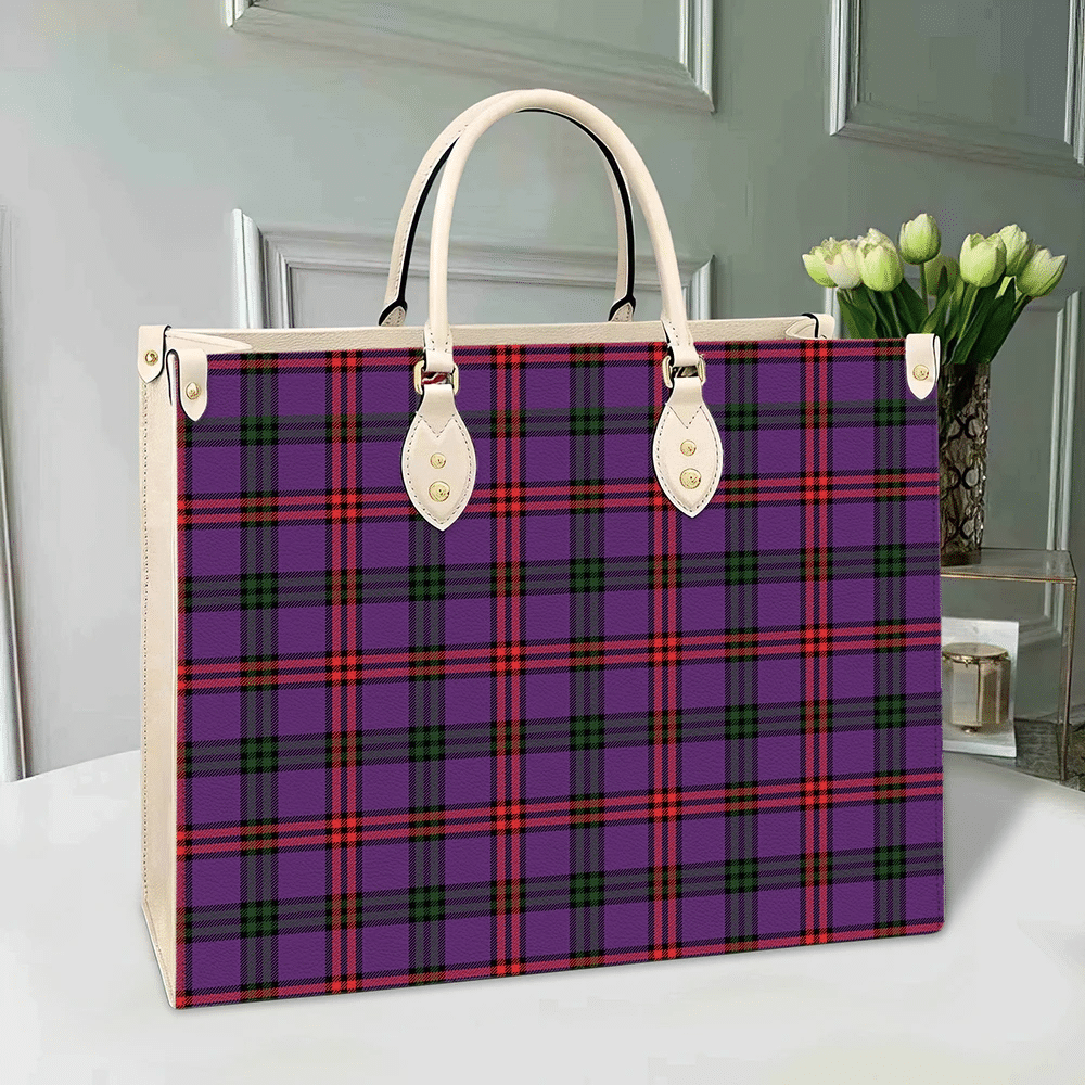 Clan Montgomery Modern Tartan Leather Bag RI72 Clan Montgomery Tartan Today   