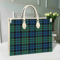 Clan MacCallum Ancient Tartan Leather Bag MH34 Clan MacCallum Tartan Today   