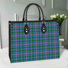 Clan Pitcairn Hunting Tartan Leather Bag RH72 Clan Pitcairn Tartan Today   