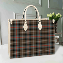 Clan Sutherland Weathered Tartan Leather Bag PK65 Clan Sutherland Tartan Today   