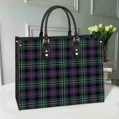 Clan Rose Hunting Modern Tartan Leather Bag