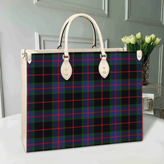 Clan Nairn Tartan Leather Bag QN58 Clan Nairn Tartan Today   