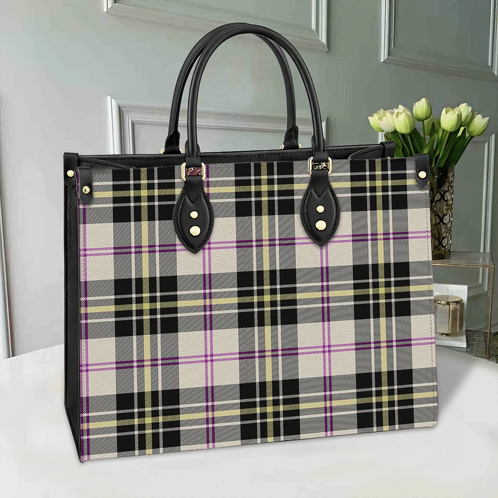Clan MacPherson Dress Ancient Tartan Leather Bag BG22 Clan MacPherson Tartan Today   