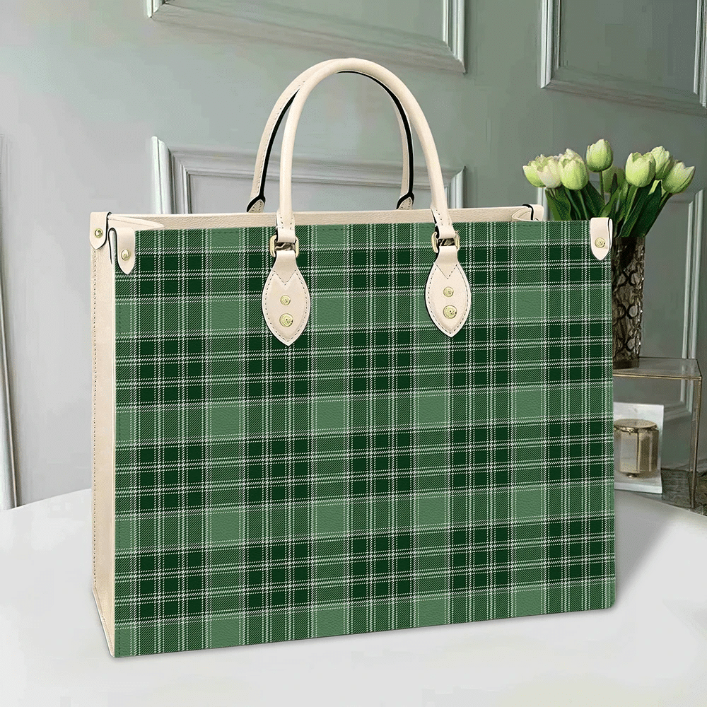 Clan MacDonald Lord Of The Isles Hunting Tartan Leather Bag VS65 Clan MacDonald Tartan Today   