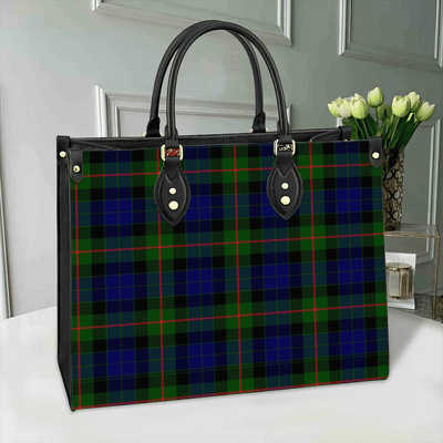 Clan Gunn Modern Tartan Leather Bag ES37
