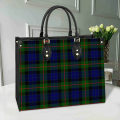 Clan Gunn Modern Tartan Leather Bag ES37 Clan Gunn Tartan Today   