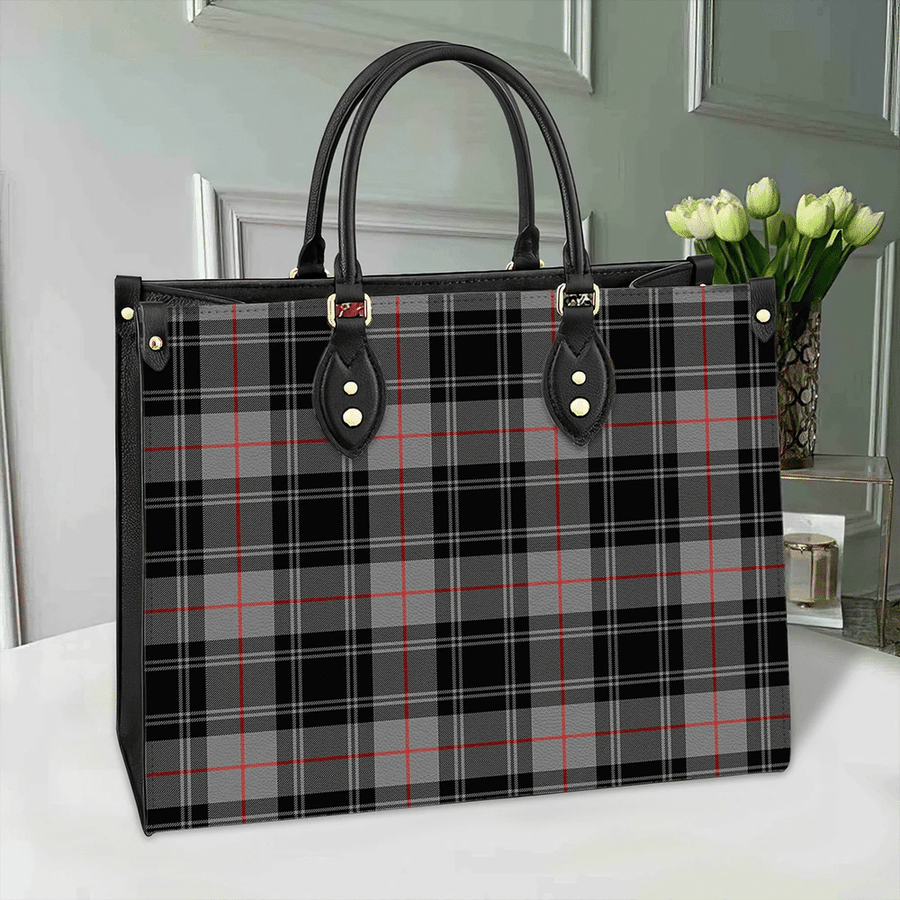 Clan Moffat Modern Tartan Leather Bag
