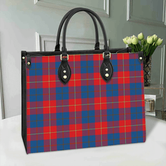 Clan Galloway Red Tartan Leather Bag RJ69 Clan Galloway Tartan Today   