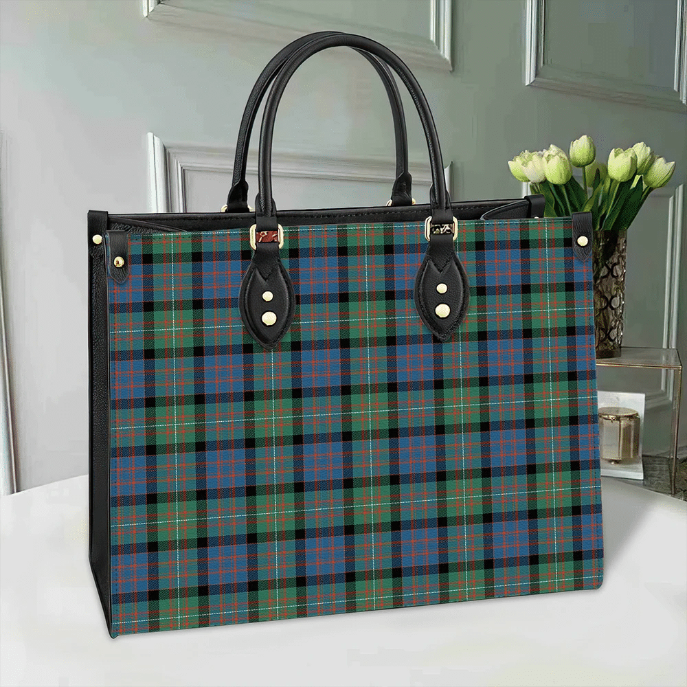 Clan MacDonnell Of Glengarry Ancient Tartan Leather Bag DI20 Clan Glen Tartan Today   