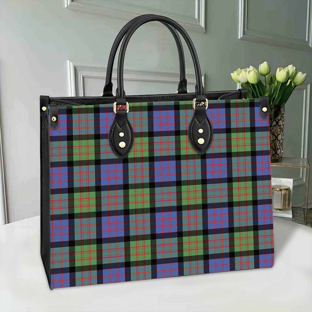 Clan MacDonald Ancient Tartan Leather Bag XM79 Clan MacDonald Tartan Today   