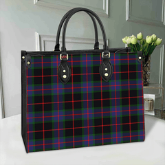 Clan Nairn Tartan Leather Bag QN58 Clan Nairn Tartan Today   