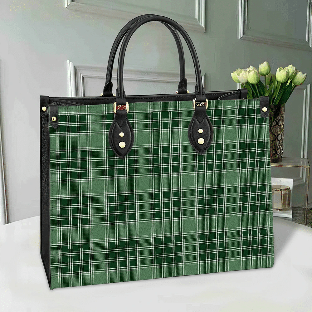 Clan MacDonald Lord Of The Isles Hunting Tartan Leather Bag VS65 Clan MacDonald Tartan Today   