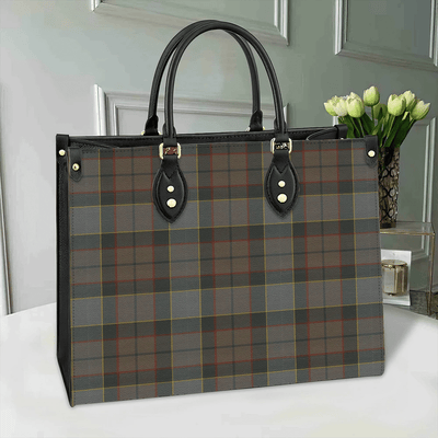 Clan Outlander Fraser Tartan Leather Bag DV59