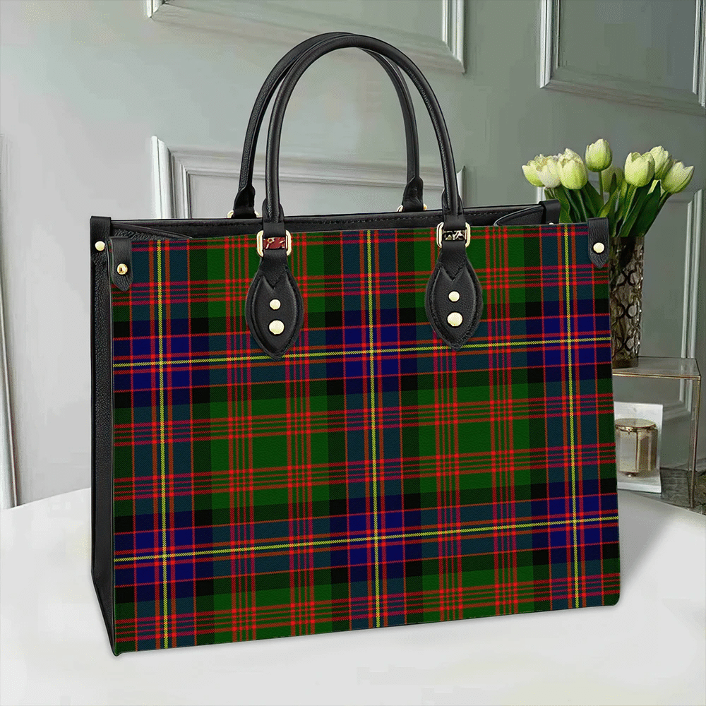 Clan Cochrane Modern Tartan Leather Bag LZ38 Clan Cochrane Tartan Today   